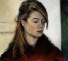 Girl in Red Mohair