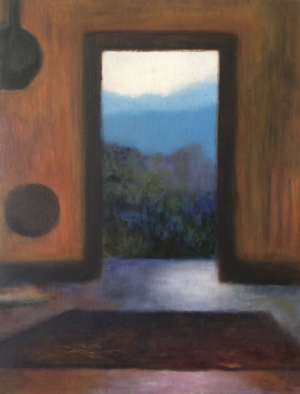 View through a door