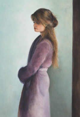 Girl in a Violet Dressing Gown